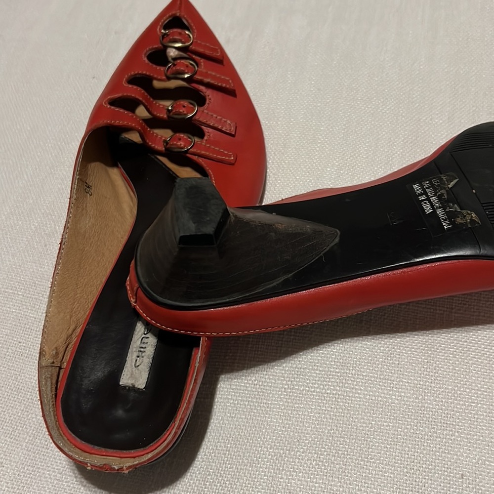 Chinese laundry red mules - Picture 4 of 5